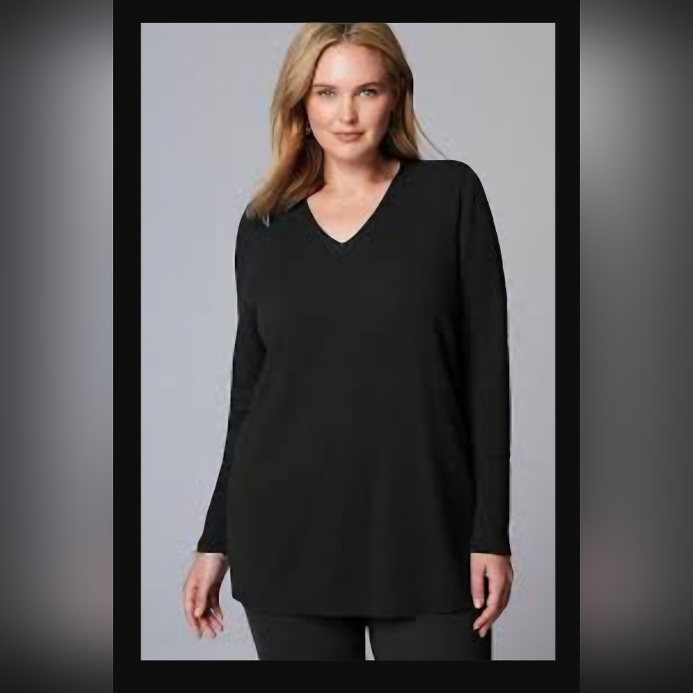 NWT J. Jill Red Tunic Oversized Sweater 4X